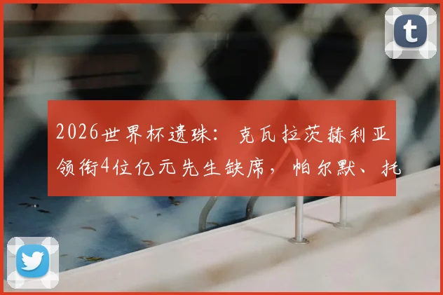 2026世界杯遗珠:克瓦拉茨赫利亚领衔4位亿元先生缺席,帕尔默、托纳利在列原因解析